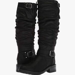 CARLOS BY CARLOS SANTANA Selena Slouchy High Black Boots Size  8.5 NEW